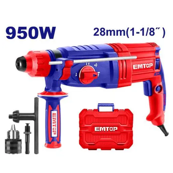 Emtop Rotary Hammer 950W ERHRL951 – Alhadefh Bulding Materials